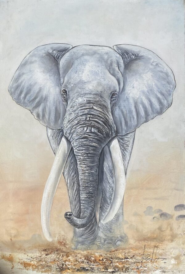 ivory-elephant painting