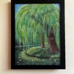 Willow by a River Original oil painting